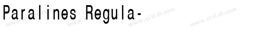 Paralines Regula字体转换 Paralines Regula字体转换